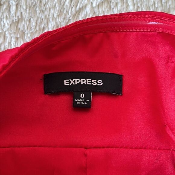 Express cocktail dress red size 0 - Picture 8 of 16